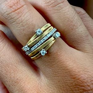 Marco Bicego Goa 5-Strand Ring 18kt Yellow Gold Ring
